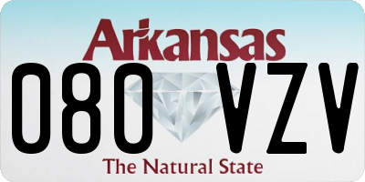 AR license plate 080VZV