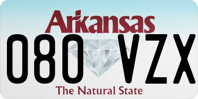 AR license plate 080VZX