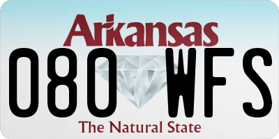 AR license plate 080WFS
