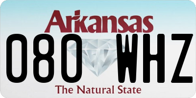 AR license plate 080WHZ