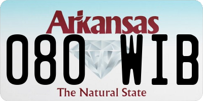 AR license plate 080WIB
