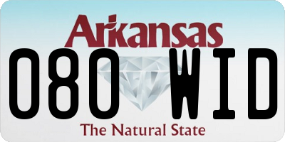 AR license plate 080WID