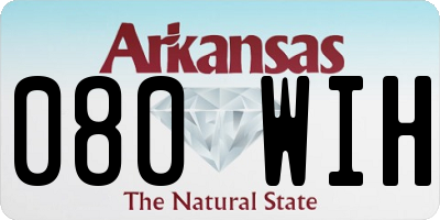AR license plate 080WIH