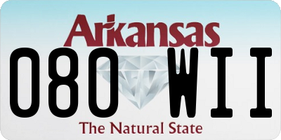 AR license plate 080WII