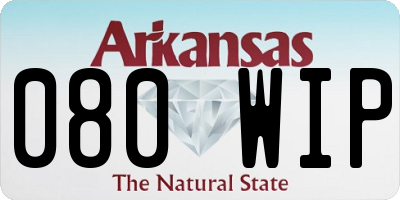AR license plate 080WIP