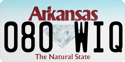 AR license plate 080WIQ