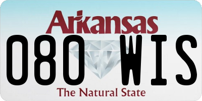 AR license plate 080WIS