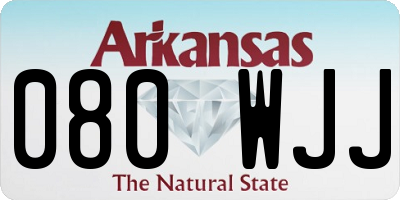 AR license plate 080WJJ