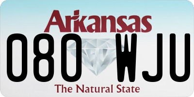 AR license plate 080WJU