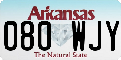AR license plate 080WJY