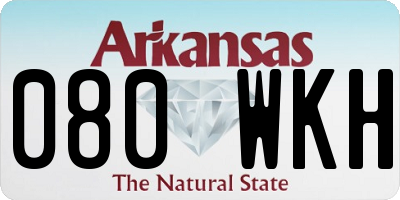 AR license plate 080WKH