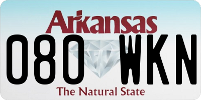 AR license plate 080WKN