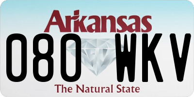 AR license plate 080WKV