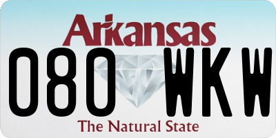AR license plate 080WKW