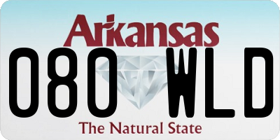 AR license plate 080WLD