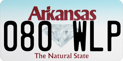 AR license plate 080WLP