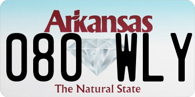 AR license plate 080WLY