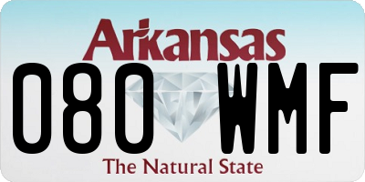 AR license plate 080WMF