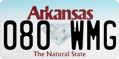 AR license plate 080WMG