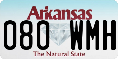 AR license plate 080WMH