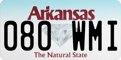 AR license plate 080WMI
