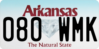 AR license plate 080WMK