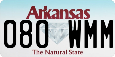 AR license plate 080WMM