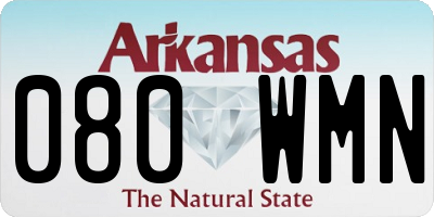 AR license plate 080WMN
