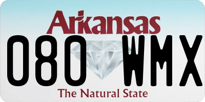 AR license plate 080WMX