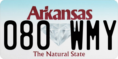 AR license plate 080WMY