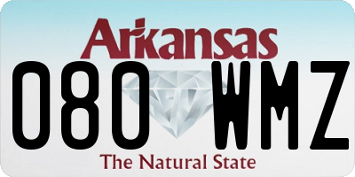 AR license plate 080WMZ