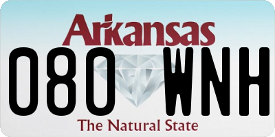 AR license plate 080WNH