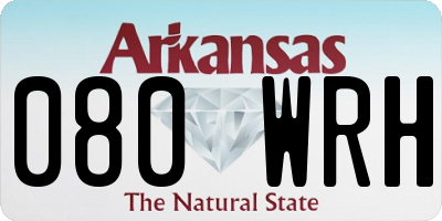 AR license plate 080WRH