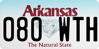 AR license plate 080WTH