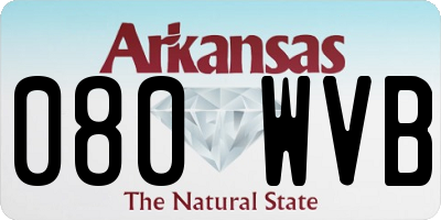 AR license plate 080WVB
