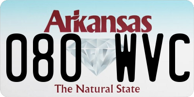 AR license plate 080WVC