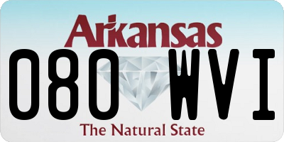 AR license plate 080WVI