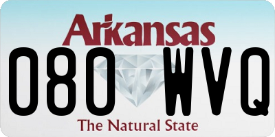 AR license plate 080WVQ