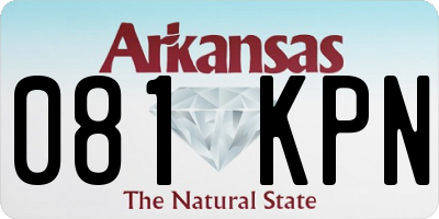AR license plate 081KPN