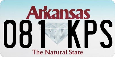 AR license plate 081KPS