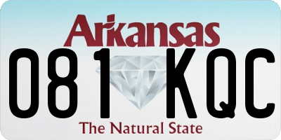 AR license plate 081KQC