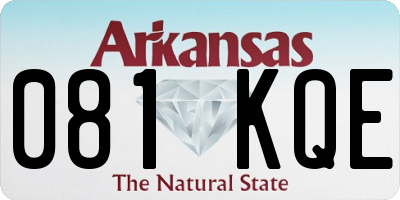 AR license plate 081KQE