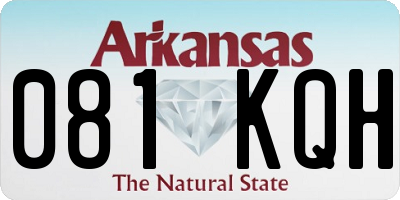 AR license plate 081KQH