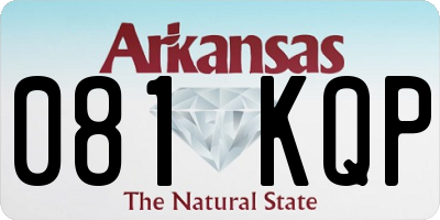 AR license plate 081KQP