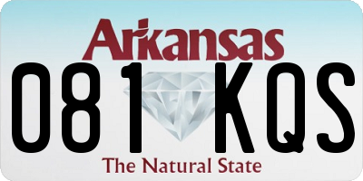 AR license plate 081KQS
