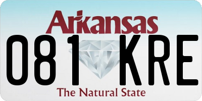 AR license plate 081KRE