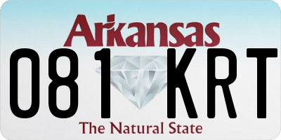 AR license plate 081KRT
