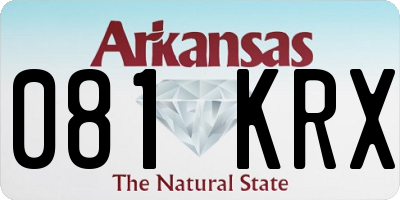 AR license plate 081KRX