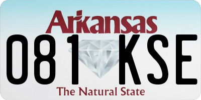 AR license plate 081KSE