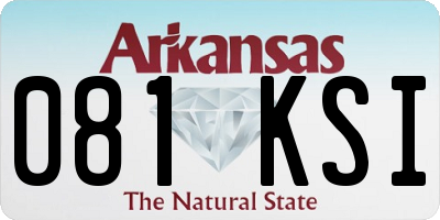 AR license plate 081KSI